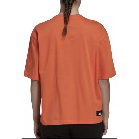 Adidas Womens Plus Size Multi Sports Short Sleeve Shorter Length T-Shirt XL new - Picture 2 of 16